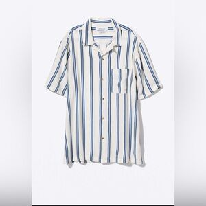 Urban Outfitters Sporty stripe rayon button down